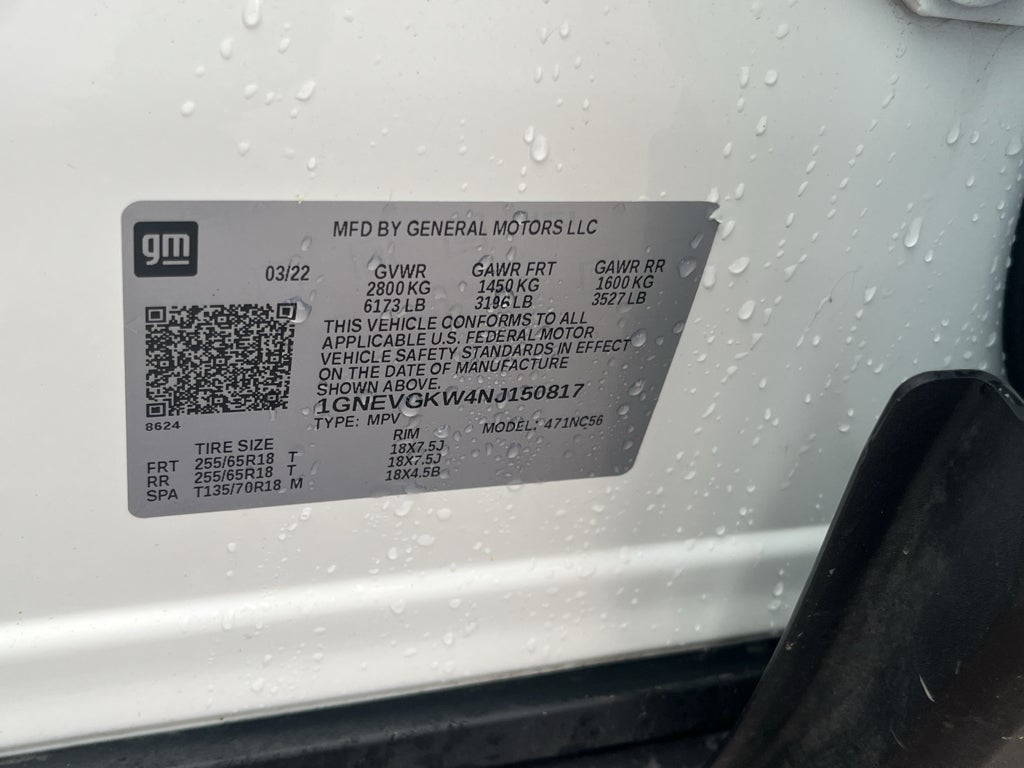 2022 Chevrolet Traverse LT Cloth